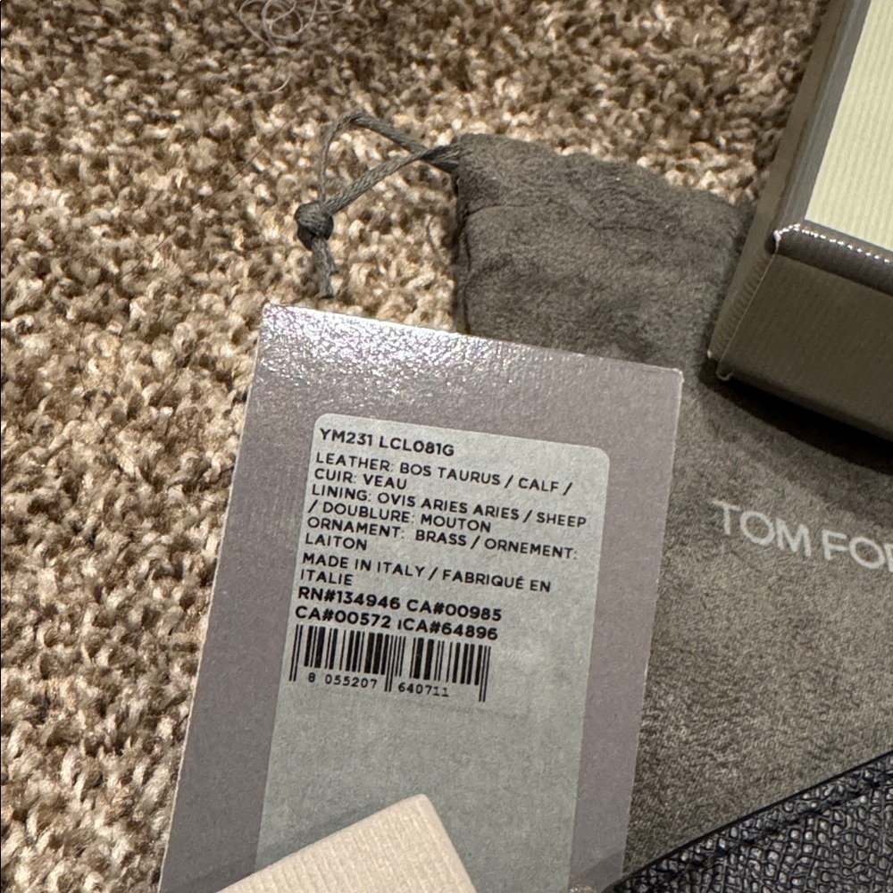 NWT Tom Ford Grain Leather TLine Money Clip Wallet - Picture 3 of 9